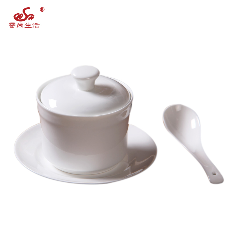 骨瓷炖盅汤盅陶瓷带盖补品汤碗炖罐隔水盅小炖盅燕窝汤煲炖汤陶瓷