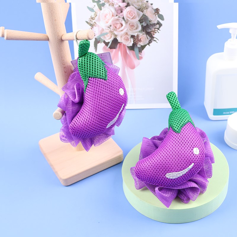 阿里郎沐浴球起泡洗澡可爱洗澡用品水果浴花搓澡搓背起泡不散浴花