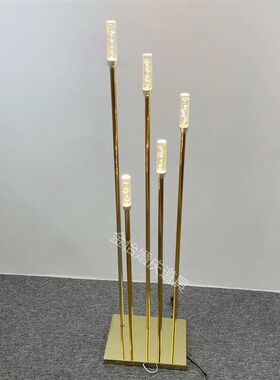 新款婚庆奥斯卡火柴路引灯婚礼堂宴会厅蜡烛火苗发光吊灯装饰摆件