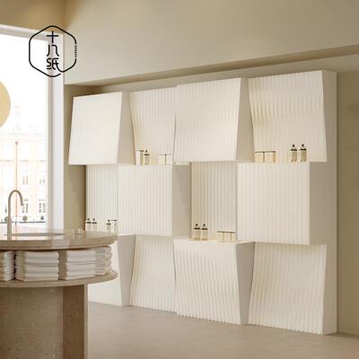 美屏风隔断墙办公室移隔断墙动青折叠风无品牌/琴纸墙展背景会商