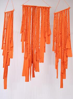 堂帘布置窗装婚庆彩顶色场景流线挂帘吊背饰景橱挂件婚礼布RSI条