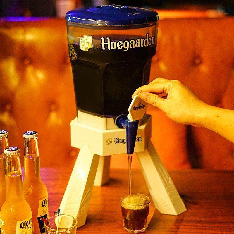 福佳白升炮酒吧KTV商用扎啤炮啤酒网桶XU红可乐塔桶创意灯酒酒架