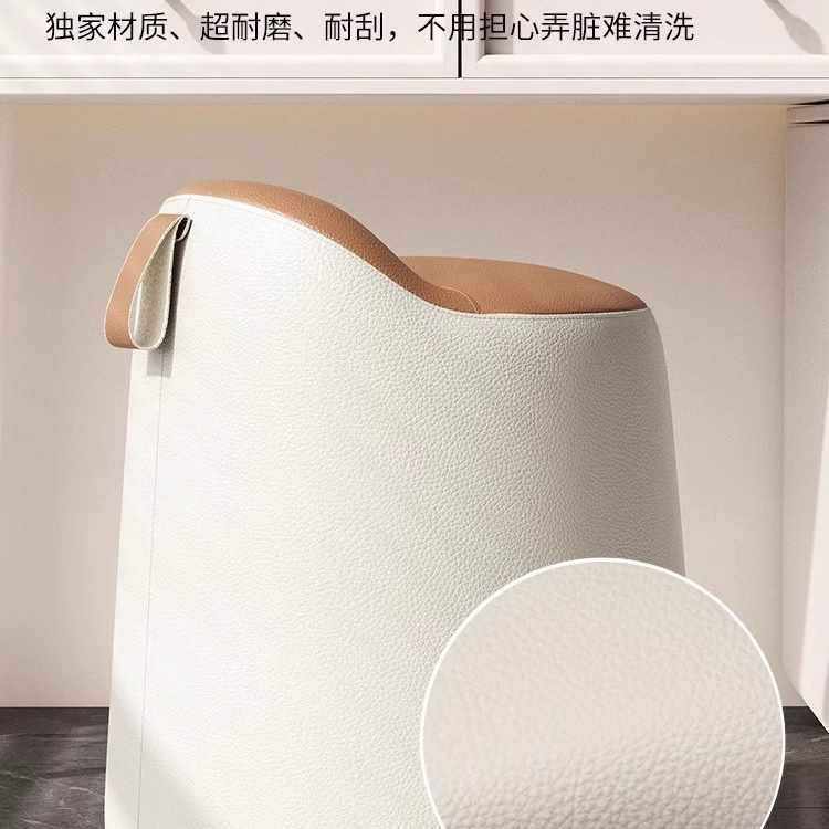 化妆凳家用梳妆台椅子女生主卧室轻奢感旋转圆凳极简网红凳子
