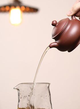 宜兴紫砂壶潘壶原矿泥BOZ紫制作泡茶茶壶用茶家具配件套装工明针