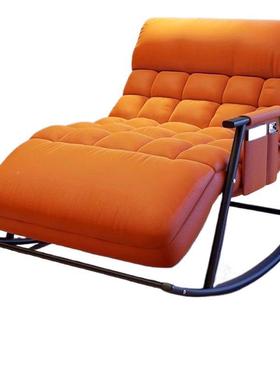 025轻奢双人摇椅休闲折摇加大WSI加宽懒人沙发卧2室成人午叠睡摇