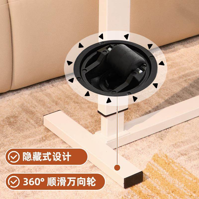 r实木书桌可折YLN叠^站立式降工作台升移动床边办公电脑桌沙桌胡