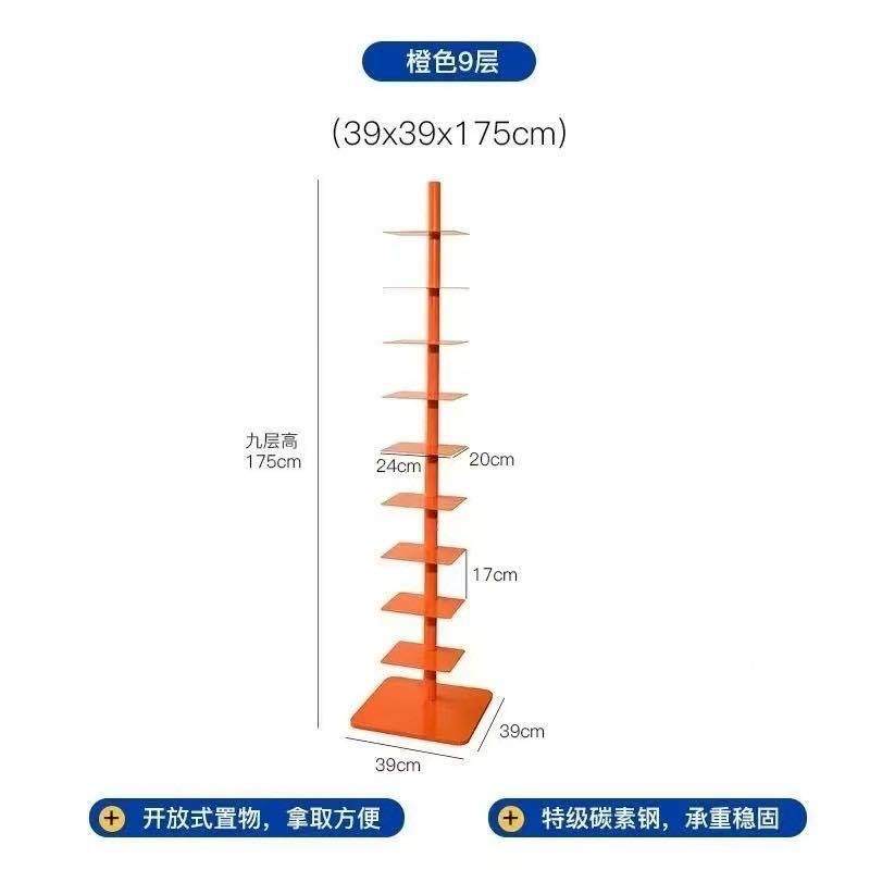 铁艺书铁艺书架架简角易旋创意多层合可转收纳置物架客厅落极窄展,收纳整理,书桌收纳置物架,淘宝优惠券,粉丝福利购,淘宝优惠卷