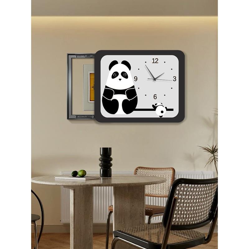 电表箱装饰2画05新款意配电箱网红创意创电闸箱2时CLV钟总闸开关