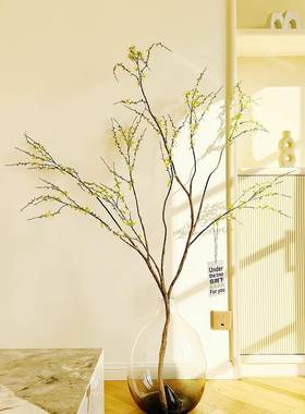 雪柳落楼夏家仿真花假餐ZJS绿植桌花室内艺装饰地干花枝条花束花