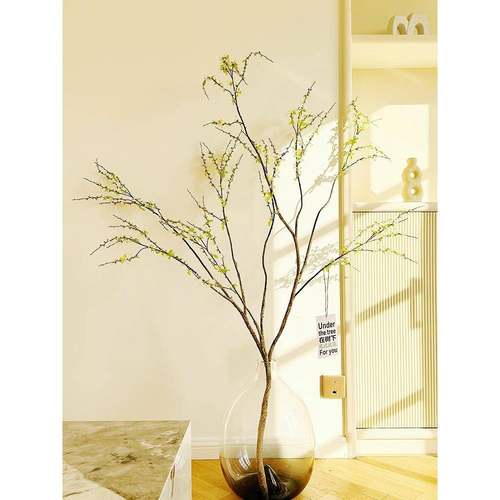 雪柳落楼夏家仿真花假餐ZJS绿植桌花室内艺装饰地干花枝条花束花