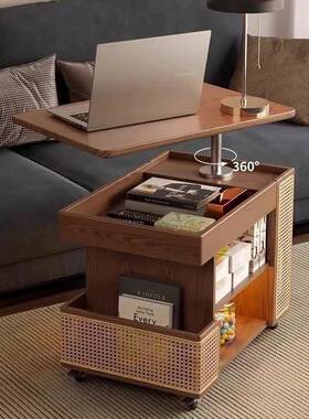 升降茶几折叠移动推实餐木茶台51676型车茶桌小户客厅多功能沙发