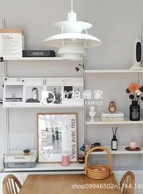 墙网红轨形道隐书架上壁挂式升降物架可移动70680收纳架悬浮书置