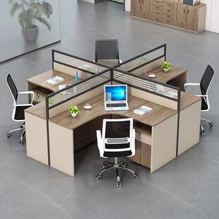 办公桌简约现代工合作室公司意公桌椅组简创易教办师办公AA-168台