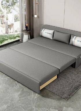 沙发可折体叠一两床用储客UNB厅小户型多功能双人拉物床无扶手隐