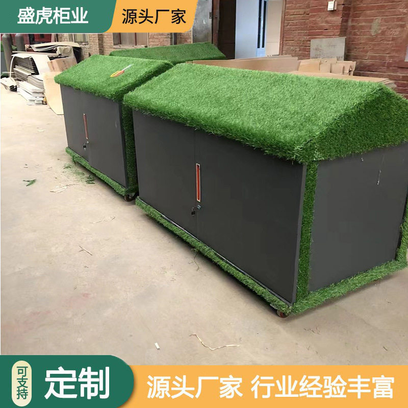 幼儿园室外积木储物柜儿童绘画涂鸦柜教具玩具储藏柜彩绘展示柜