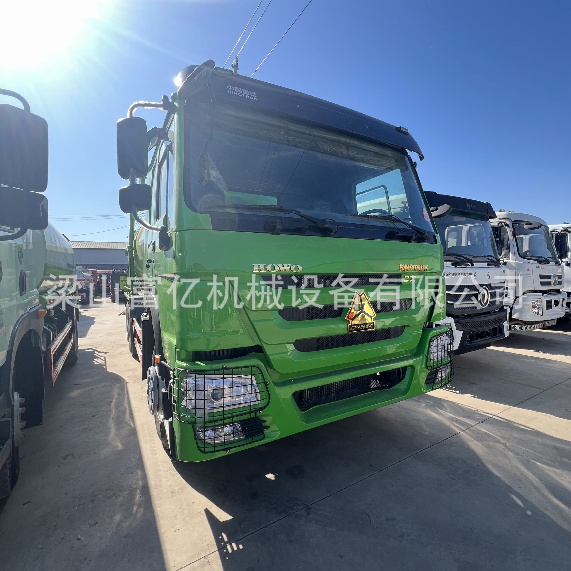 跨境HAOWO吸污车吸粪车管道疏通清洗吸污车吸力大371马力再制造