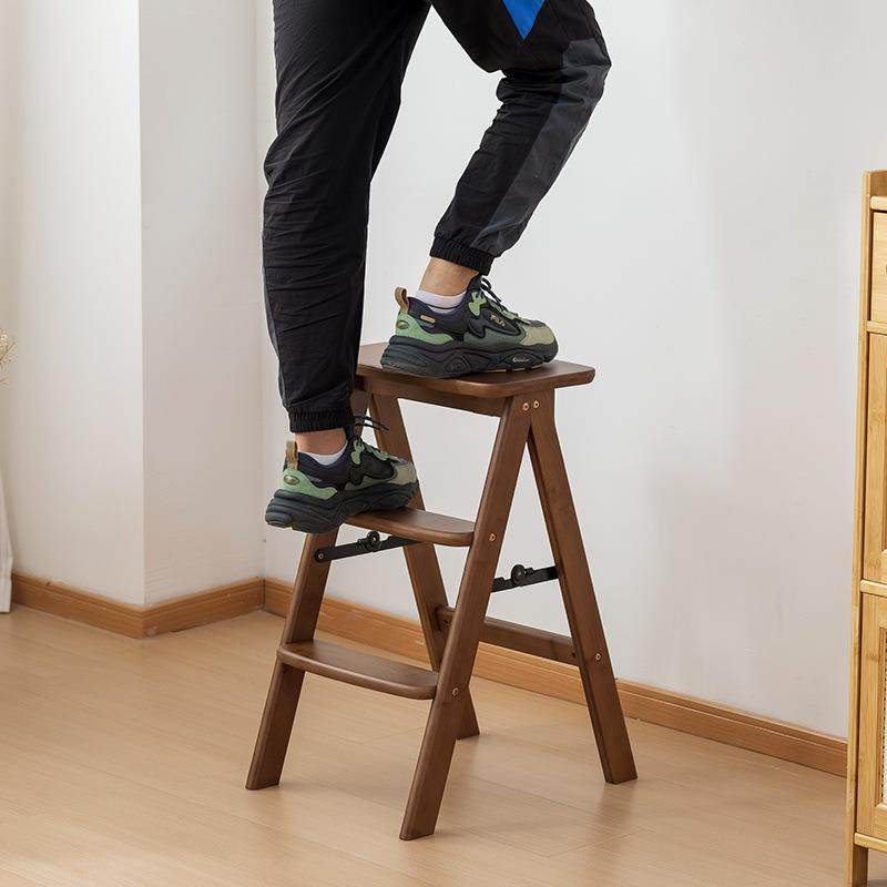 梯凳家用梯折叠凳功能两MXK用实多木爬子梯椅三步梯凳子子登高凳