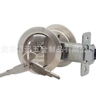 热卖 圆形门圆形带钥移门钩间锁室平移浴内室卫生门推拉隐形门锁