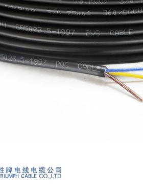 胜牌直销RVV铜燃芯家.用柔软护套线2芯05-19276平方多芯阻电线