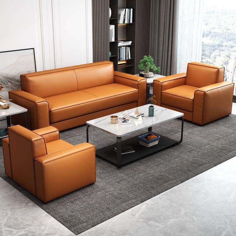 办公简沙发约现代组商务接待会客休室闲办公极简二583+三人位沙发