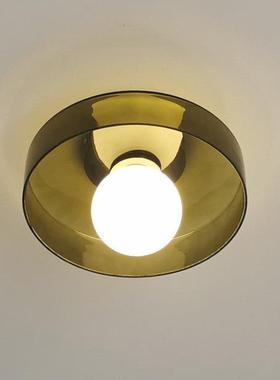 灯法复古玻璃TAR古吸顶灯日式入户玄关衣帽间中走廊过道阳台式吸