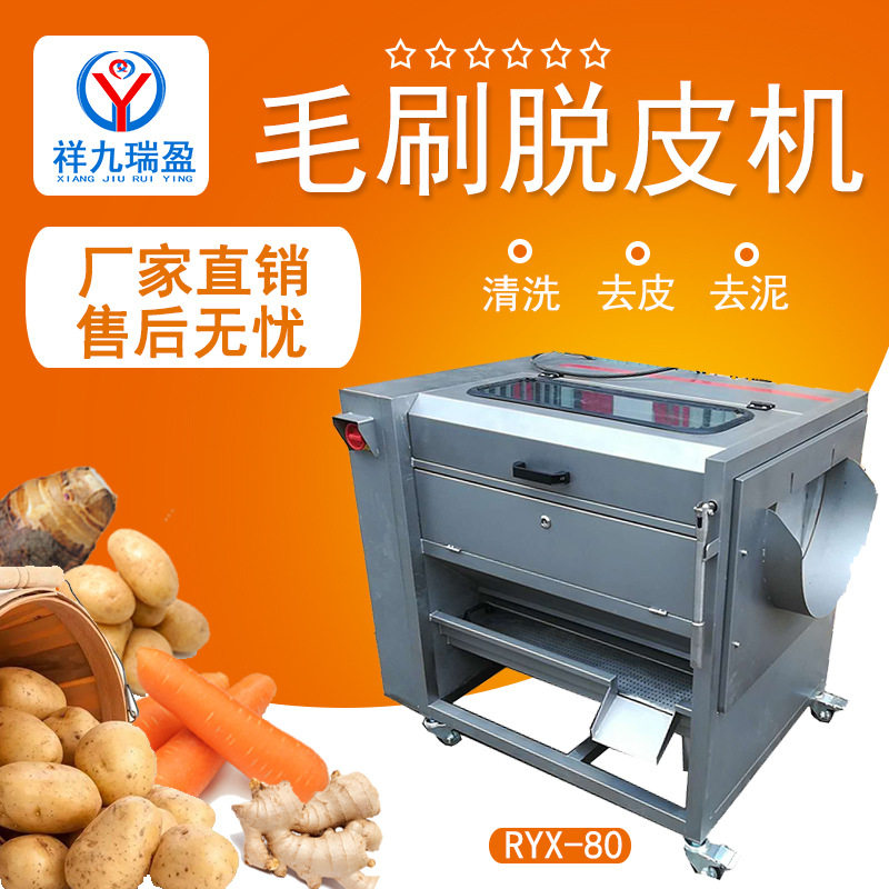 厂家直供小龙虾毛刷清洗机 海鲜贝壳螺蛳等清洗机 广州广西清洗机