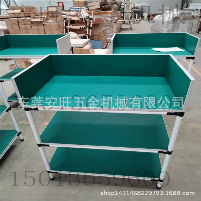 精益管周转车 防静电工作台 移动推车 工厂手推物料车 线棒货架