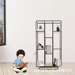 简易铁质书柜RD920308书大型置架物架简厅约现代客展示架陈列架品