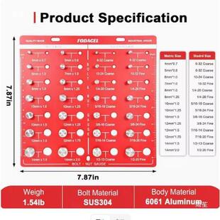 螺丝螺母器和螺栓螺母纹检查螺丝测量工具316螺测量规螺纹量规
