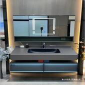 酒店风洗卫岩849生间洗脸漱隐藏折叠风水镜柜浴台室柜组合板陶瓷