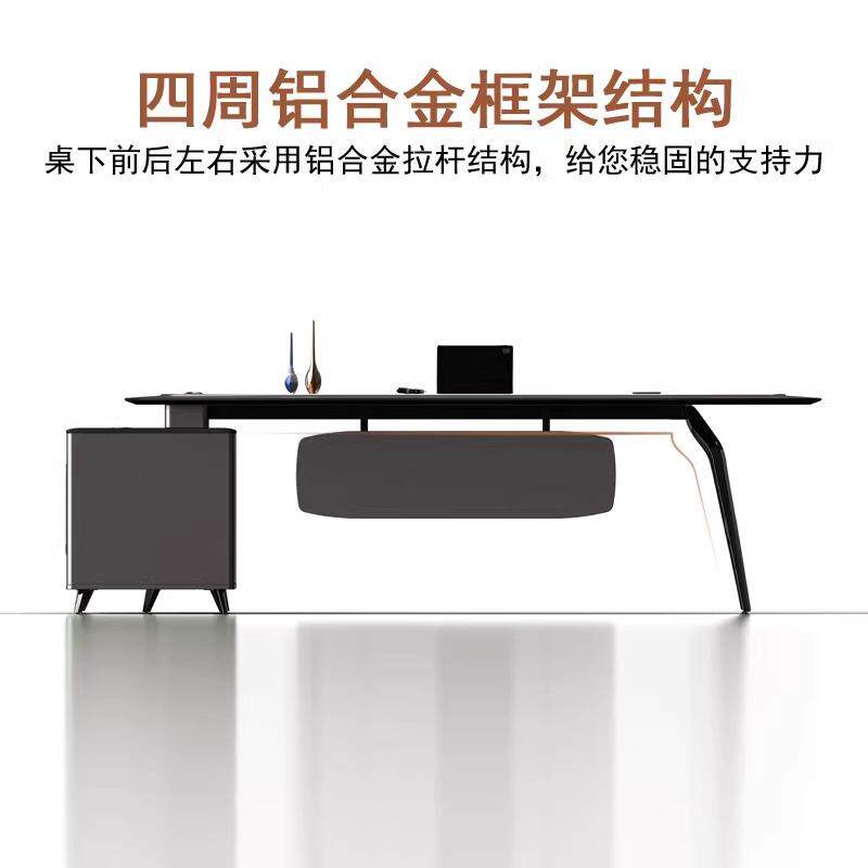 老板办公桌XJM约现代主管经理大台班裁办公总室董事简长办公桌椅