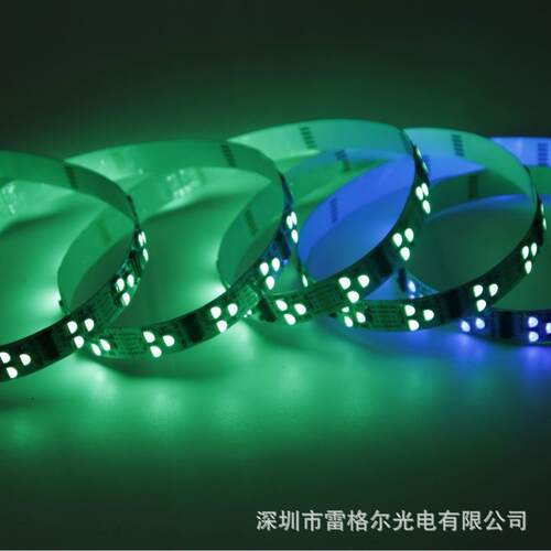 DM512工程幻彩四色5050RGB灯W麦爵士软可寻址DMX512-U灯带2X4V像