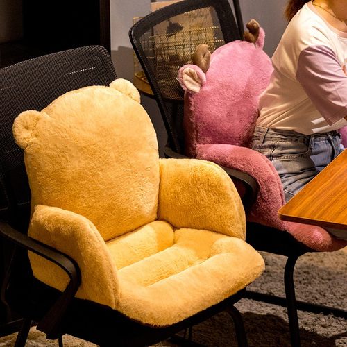 坐垫屁垫办公室电加热座椅垫靠垫一体大学生宿舍椅子连体垫子靠背