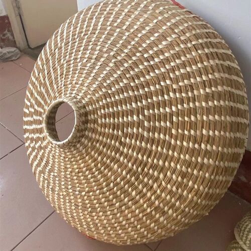 熏肉熏鸡熏肠定制大锅盖蒸锅盖高芦苇手工草编锅盖铁锅柴锅草盖子