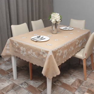 田园桌布pvc防水防油防烫免洗欧式 台布布艺蕾丝茶几长方形家用