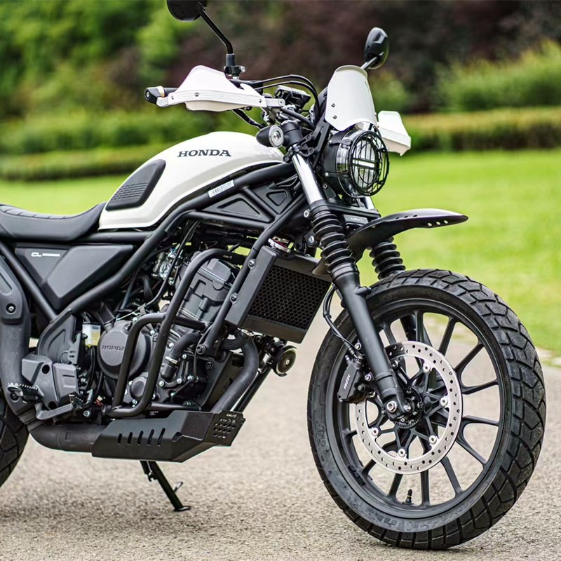 雪狼适配CL300头罩导流罩铝合金小风挡前挡风板改装大灯护网护罩