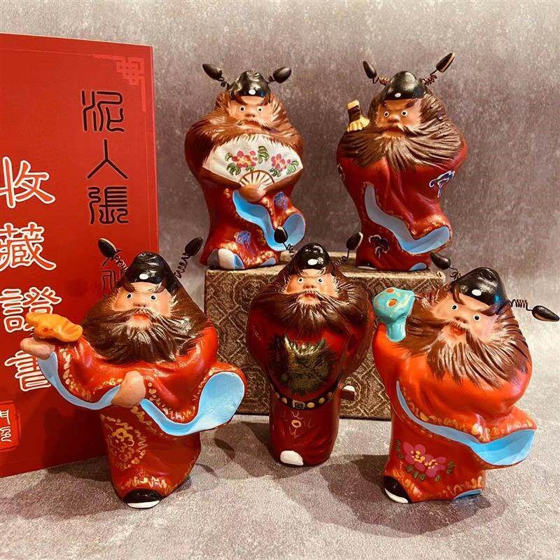 小号钟馗天津彩塑泥人摆件传统泥塑