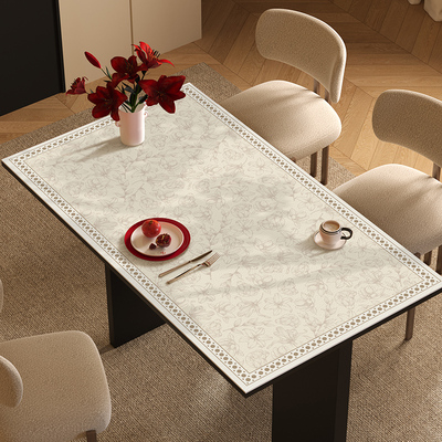 长方形桌布免洗防水防油pvc餐桌垫隔热垫防烫耐高温客厅茶几桌垫