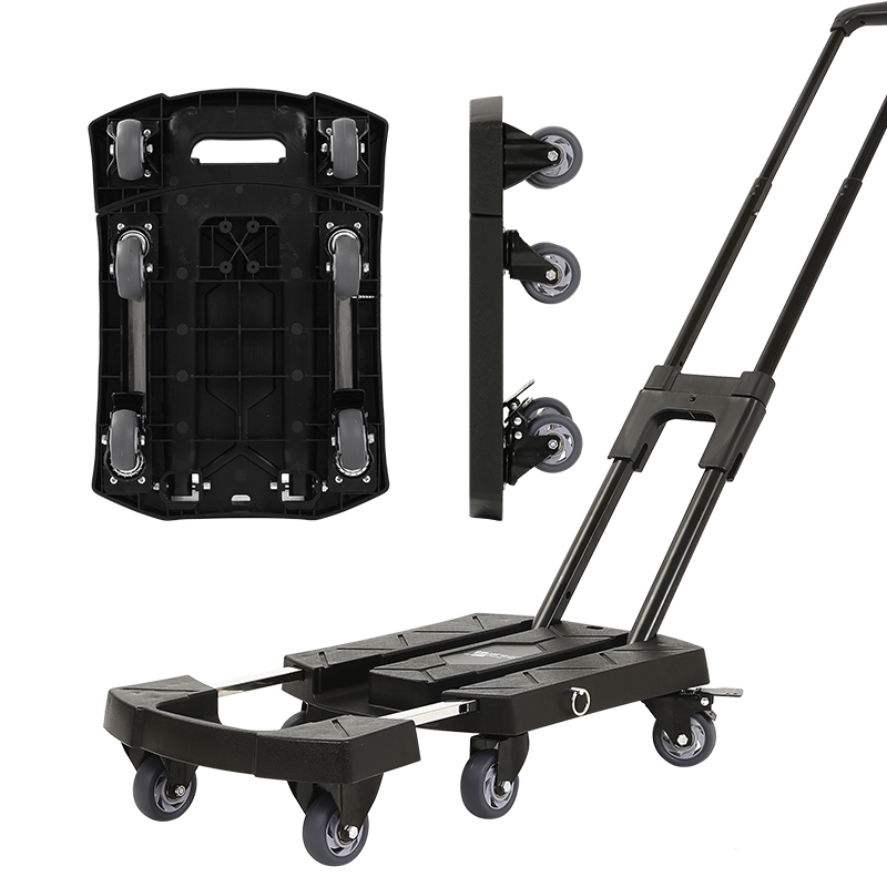 快递小推车手拉折叠手推车拖车家用平板车拉货便携拉杆车行李搬运