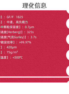 玻璃纤维滤纸GF/F隔膜1825-025/047/055/090/110/11825-047100片/