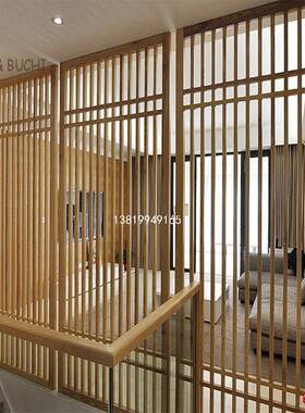 公东木关雕新中式实木隔断屏风日式镂空花格现QZS代办客厅玄阳木