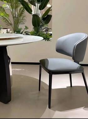 fLE意式极简耐用餐椅现代简约餐桌椅家用靠背椅轻奢酒店餐厅