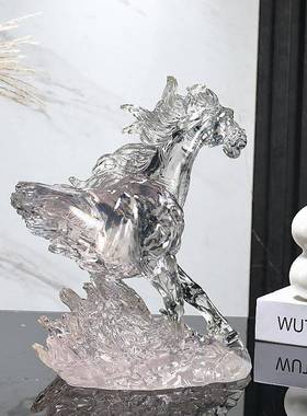 电头马到成功摆件奢高档现代酒柜UQF装饰品视桌柜客厅领导办轻公