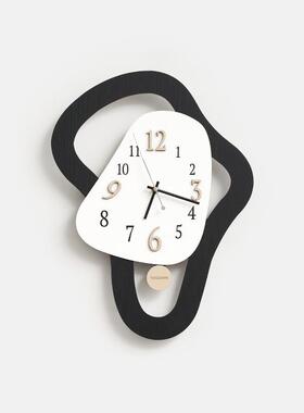 wo简zom屋oDLV准免打孔2502新款钟表挂钟客厅时尚约创意艺术时钟