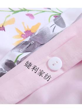 奢华美式60贡支印39472花长绒棉四件套全棉被缎套家纺件四套
