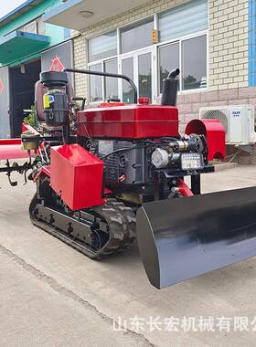25马力履带旱式微耕柴机拖拉机农55603用油小型水两用耕田耕地旋