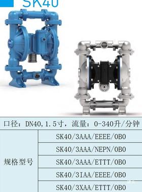FZG斯凯力skyli配nk不锈钢气动隔膜泵铝金全铸铁件合套膜片24580