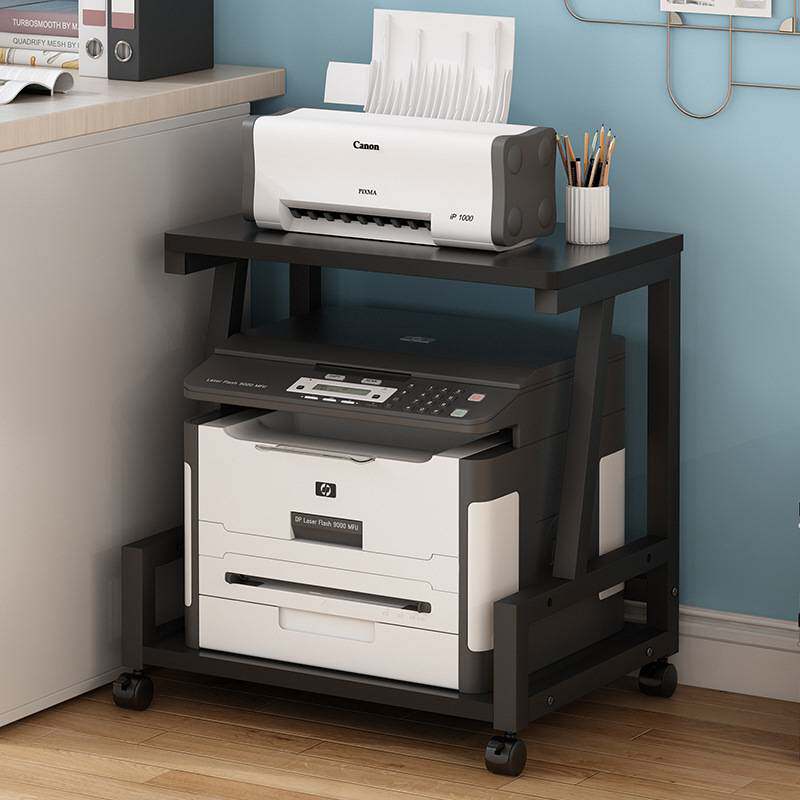 3Y落地可移动桌下带轱辘打印机置物架多层家用多功能收纳整理架子