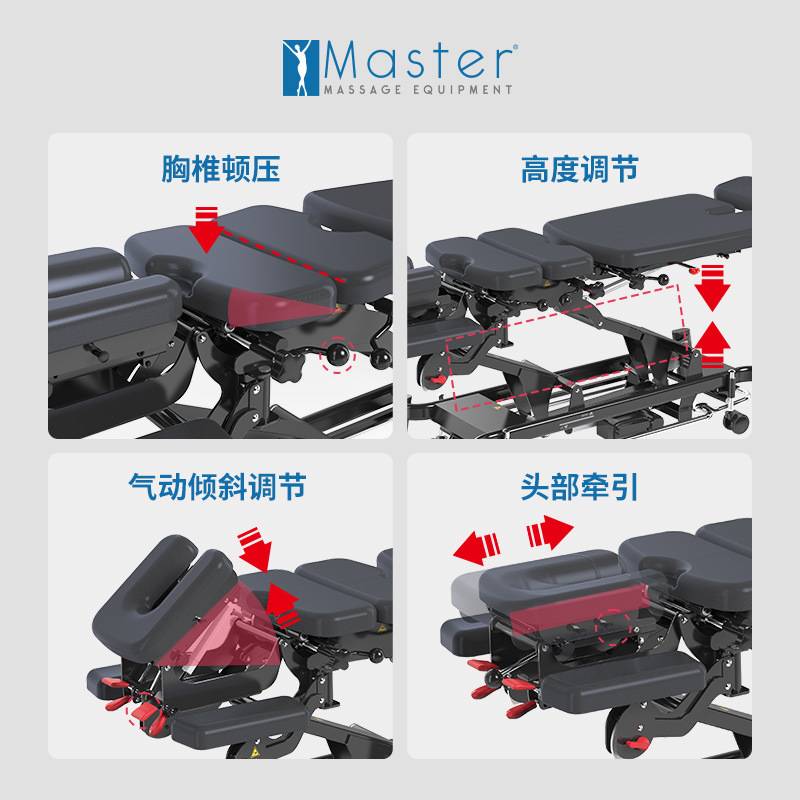 Master Fairworth-381腿部腰部顿压拉伸 脊椎电动式脊椎护理床