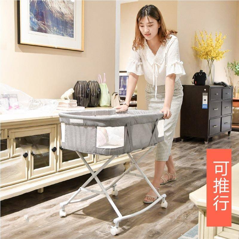 婴儿提篮式婴可手提摇篮床两用新生儿床中床床篮宝睡宝床bb折叠摇